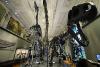 Knochen des Dinosauriers: Ausstellungen aus dem Museum.