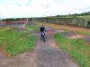 1. Kurs Ende und pump-track1: Nach der 3. Runde gings schon einigermaßen flott - ohne Sturz! Unterschätze nicht einen alten Mann auf einem Fahrrad! 