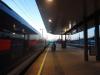Nachtzug: Am Bahnhof in Klagenfurt am frühen Morgen 