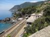 Genua gg: Der Bahnhof Framura von oben 