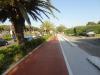 Genua ggmmjk: Die letzten 10 Kilometer des Tages flach am Radweg dem Meer entlang.