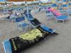 Genua 2bhz: Mein Liegeplatz am Strand, mit Handtuch aus Spanien 