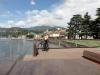 Ankunft langer See : In Luino erstmals auf den Langensee, auf Italienisch heißt er Lago Maggiore, getroffen.